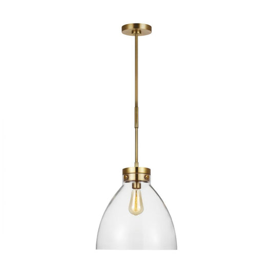 Visual Comfort Studio Garrett Wide Pendant Burnished Brass