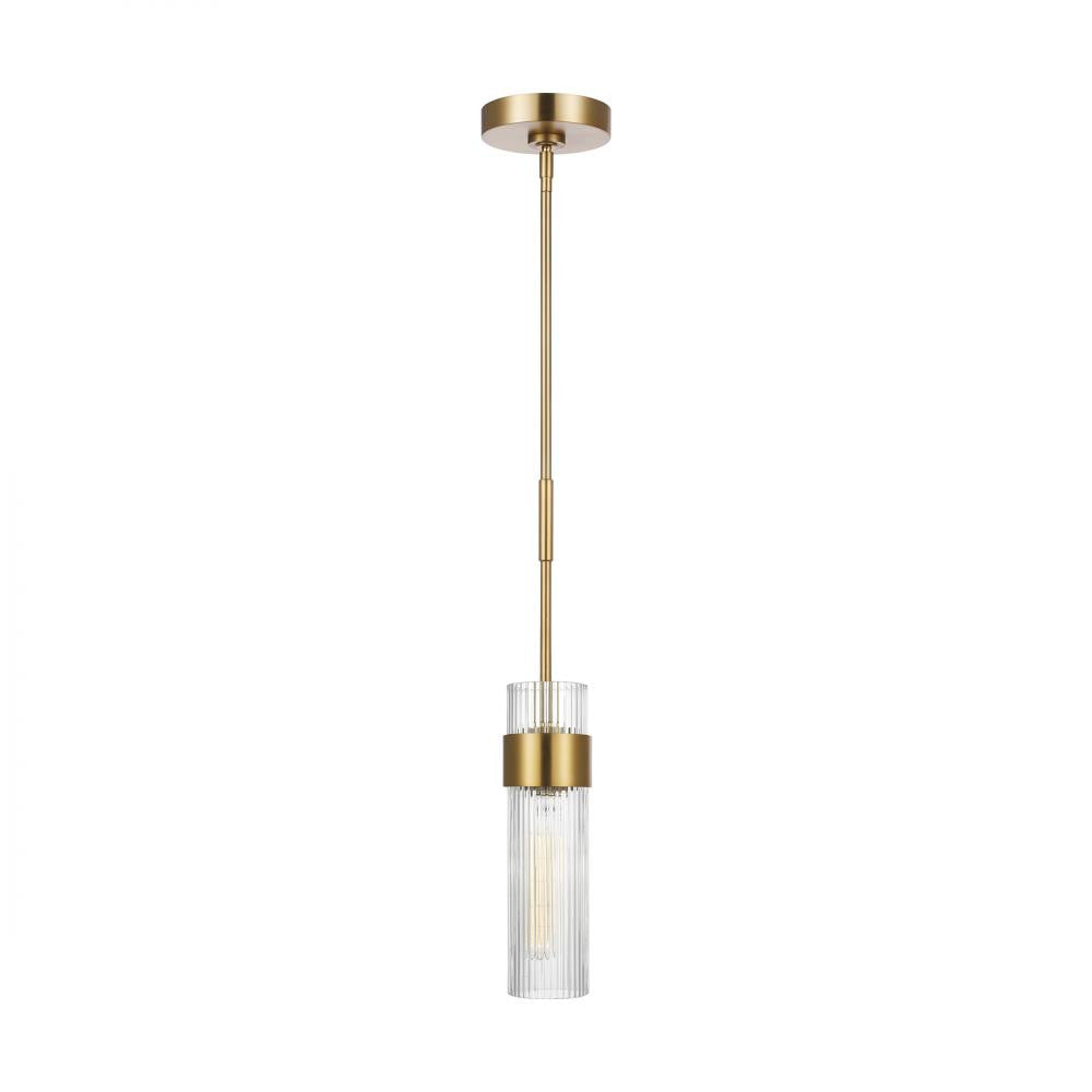 Visual Comfort Studio Geneva Medium Pendant Burnished Brass