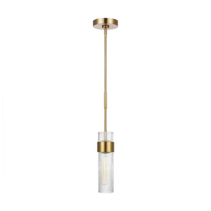 Visual Comfort Studio Geneva Medium Pendant Burnished Brass