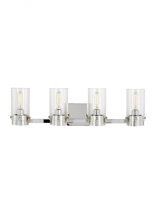Visual Comfort Studio Garrett 4 Light Large Vanity Light Polished Nickel