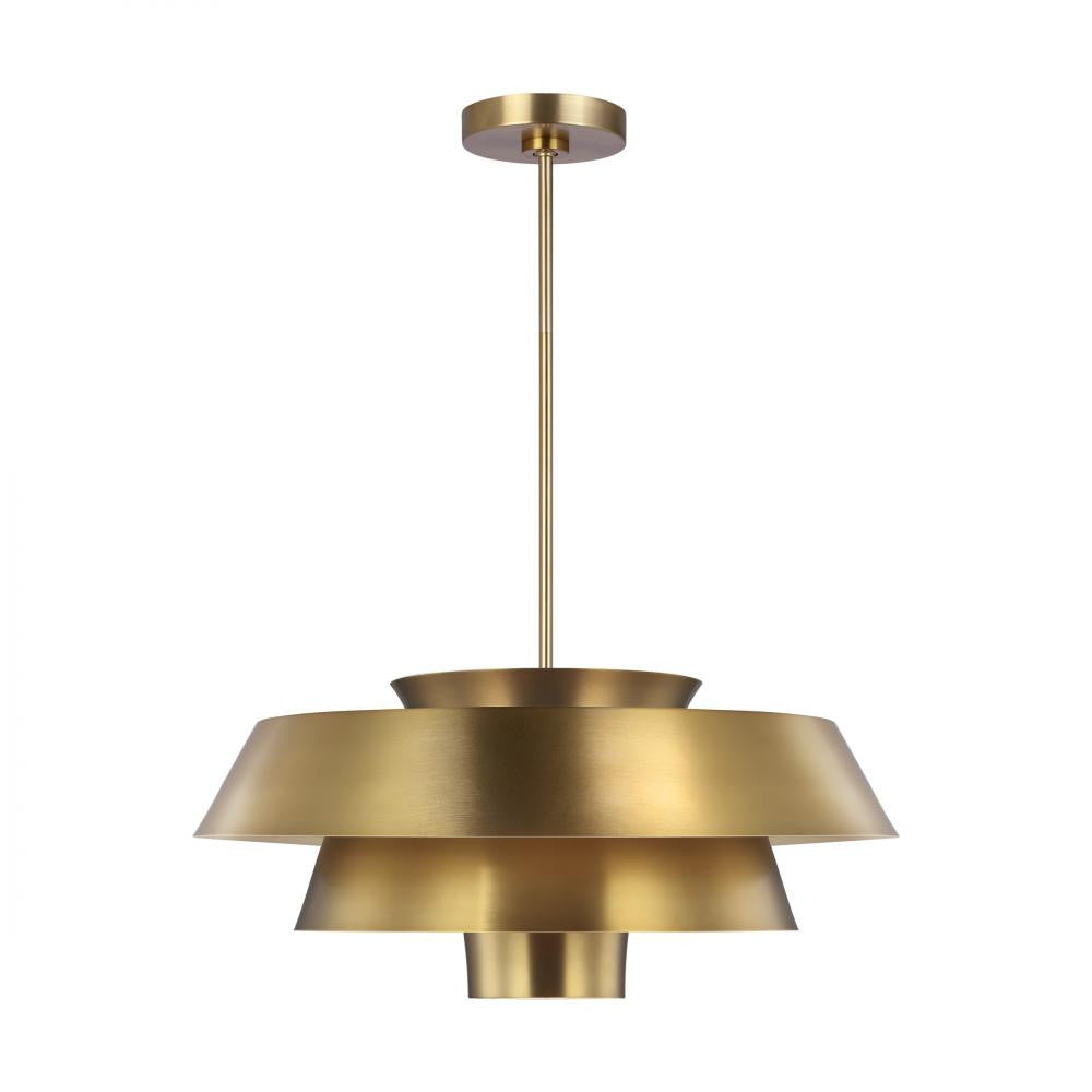 Visual Comfort Studio Brisbin Large Pendant Burnished Brass