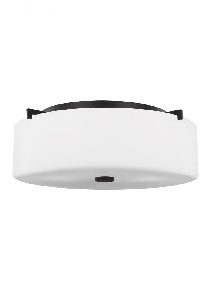 Generation Lighting Sunset Drive Large Three Light Flush Mount Oil Rubbed Bronze