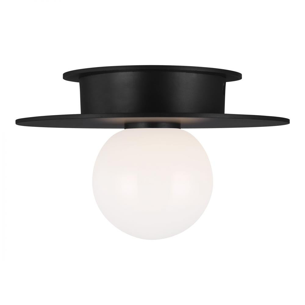 Visual Comfort Studio Nodes Small Flush Mount Midnight Black