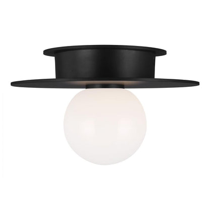 Visual Comfort Studio Nodes Small Flush Mount Midnight Black