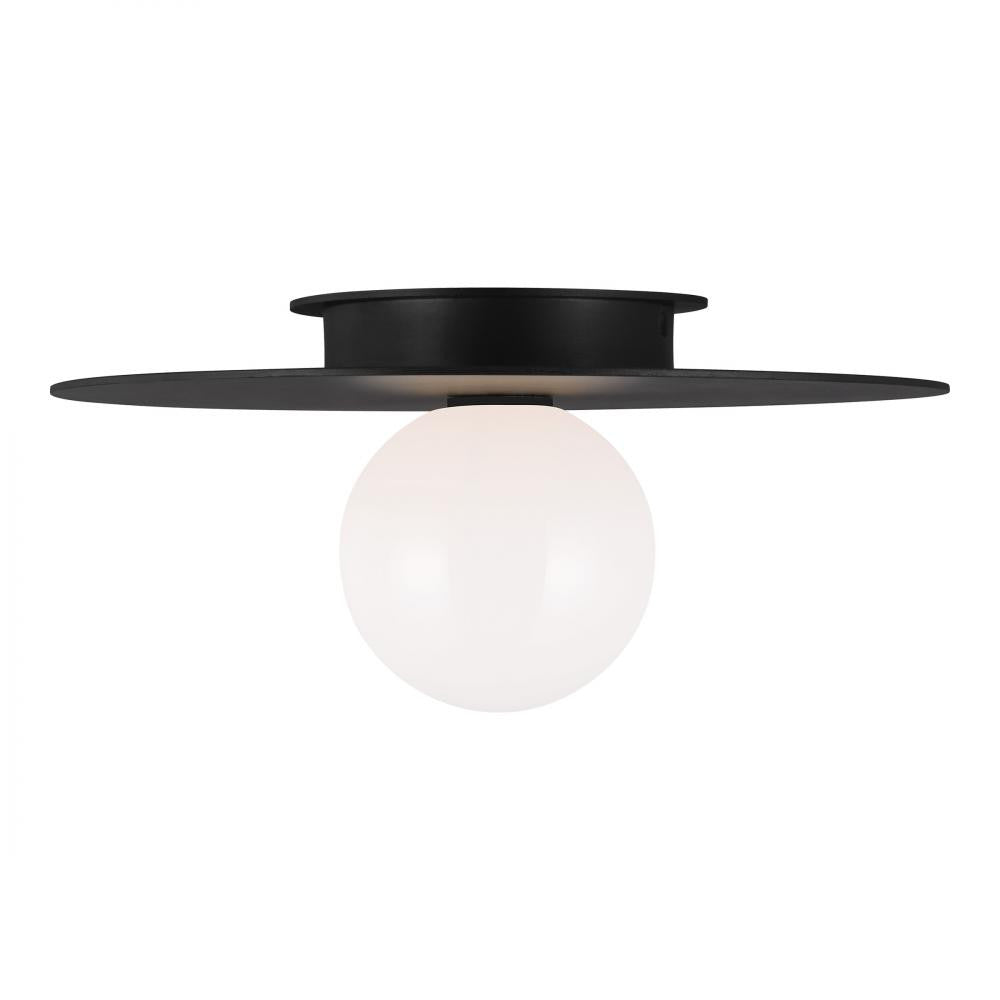 Visual Comfort Studio Nodes Medium Flush Mount Midnight Black