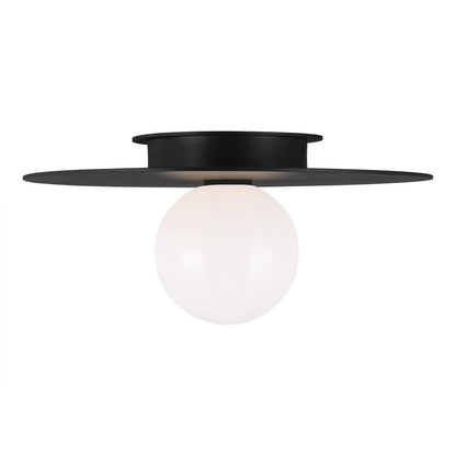 Visual Comfort Studio Nodes Medium Flush Mount Midnight Black
