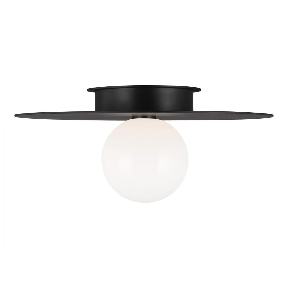 Visual Comfort Studio Nodes Large Flush Mount Midnight Black