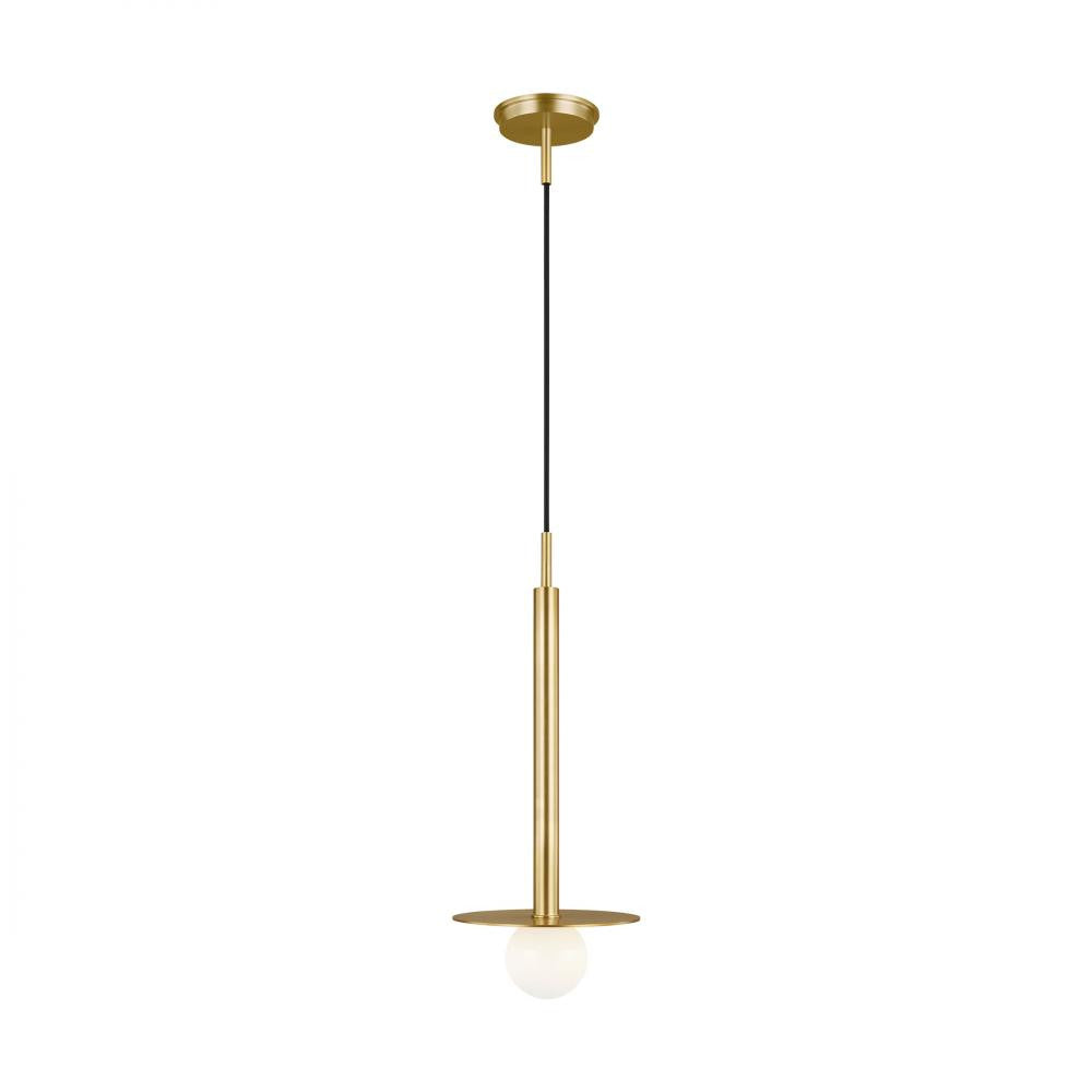 Visual Comfort Studio Nodes Short Pendant Burnished Brass