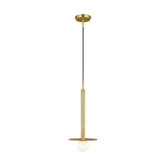 Visual Comfort Studio Nodes Short Pendant Burnished Brass