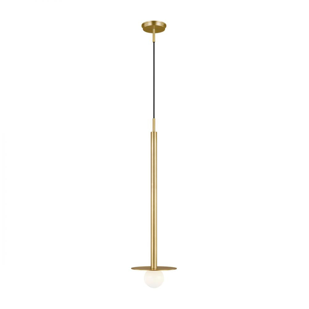 Visual Comfort Studio Nodes Tall Pendant Burnished Brass