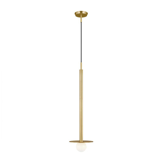 Visual Comfort Studio Nodes Tall Pendant Burnished Brass
