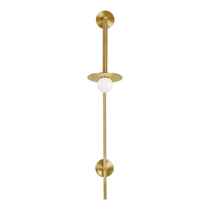 Visual Comfort Studio Nodes Large Pivot Wall Sconce Burnished Brass
