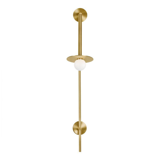 Visual Comfort Studio Nodes Large Pivot Wall Sconce Burnished Brass