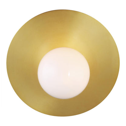 Visual Comfort Studio Nodes Large Angled Wall Sconce Burnished Brass
