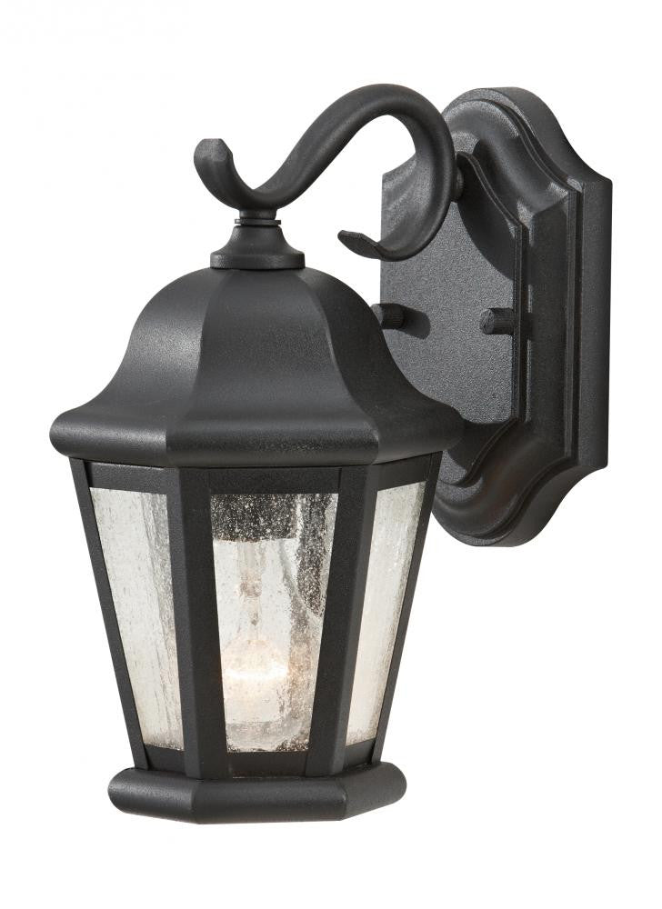Generation Lighting Martinsville Small One Light Outdoor Wall Lanter Black