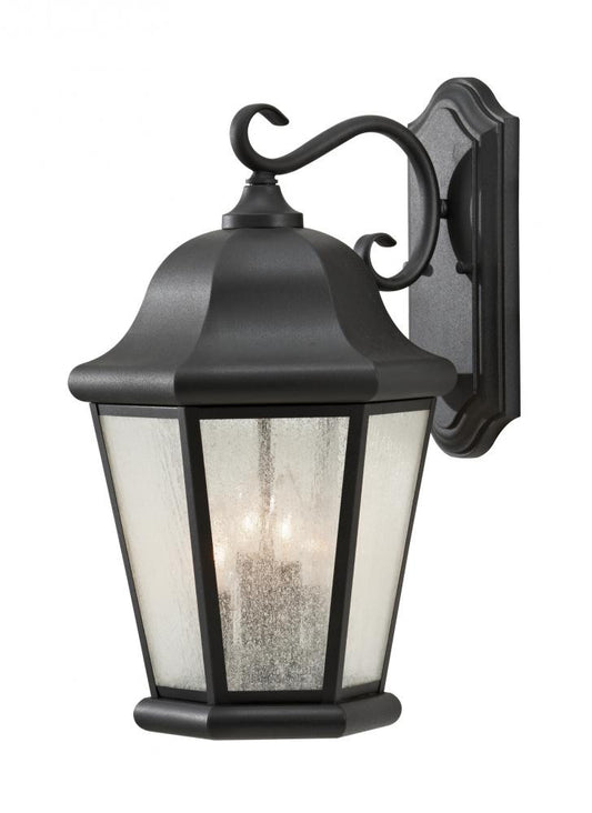 Generation Lighting Martinsville Extra Large Four Light Outdoor Wall Black