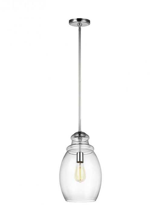 Generation Lighting Marino One Light Pendant Chrome