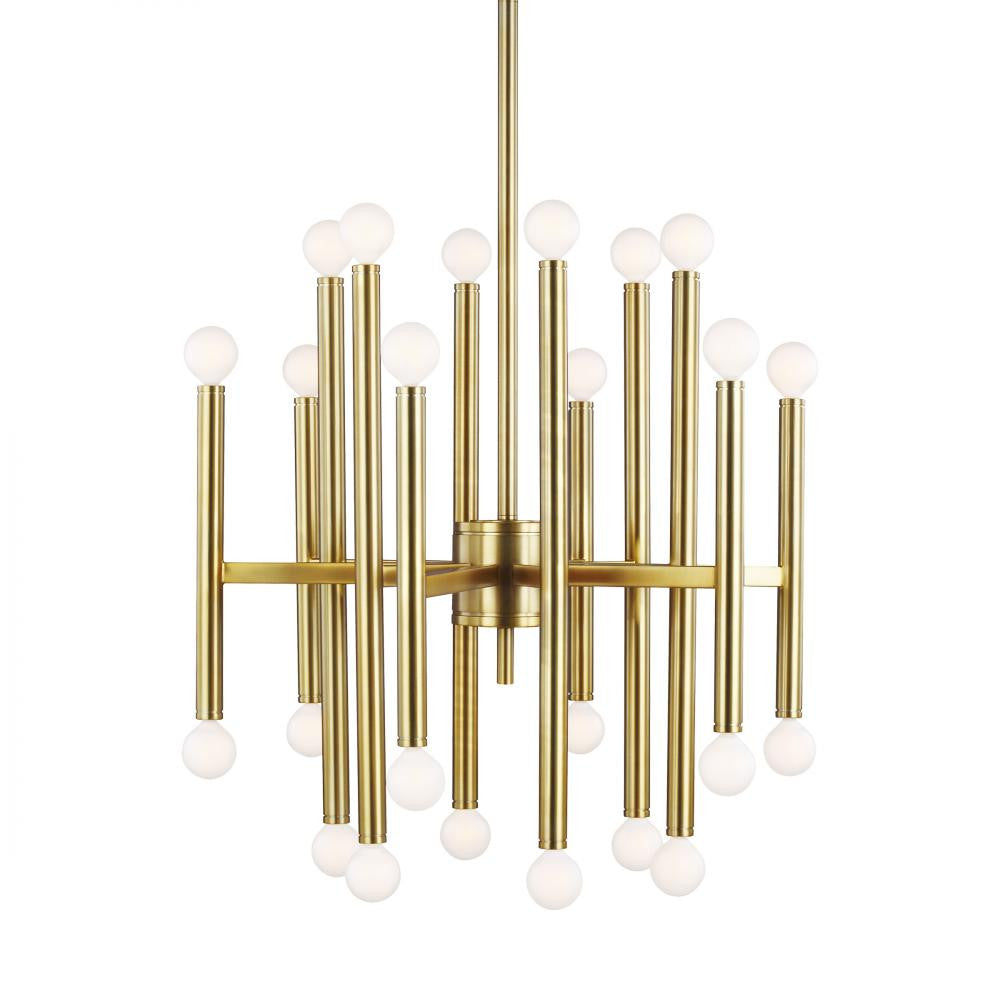 Visual Comfort Studio Beckham Modern Medium Chandelier Burnished Brass