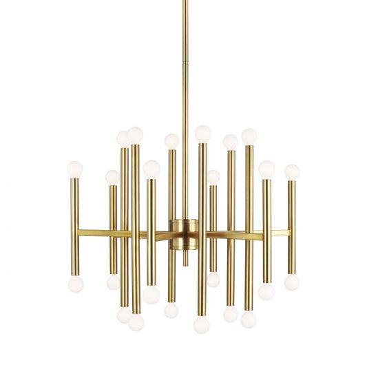 Visual Comfort Studio Beckham Modern Large Chandelier Burnished Brass