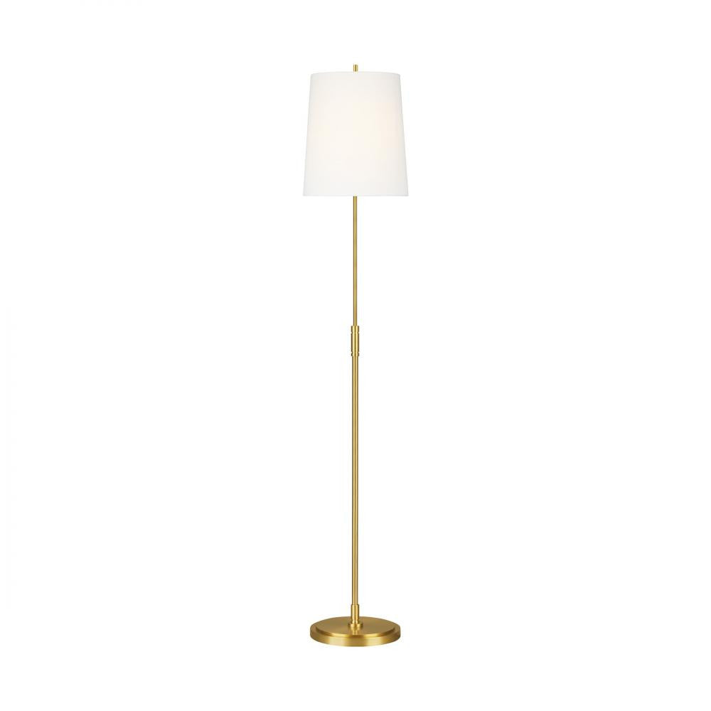 Visual Comfort Studio Beckham Classic LED Floor Lamp Burnished Brass