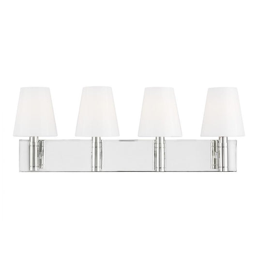 Visual Comfort Studio Beckham Classic 4 Light Vanity Light Polished Nickel
