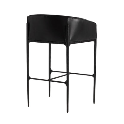 Arteriors Home Osbourne Bar Stool Black