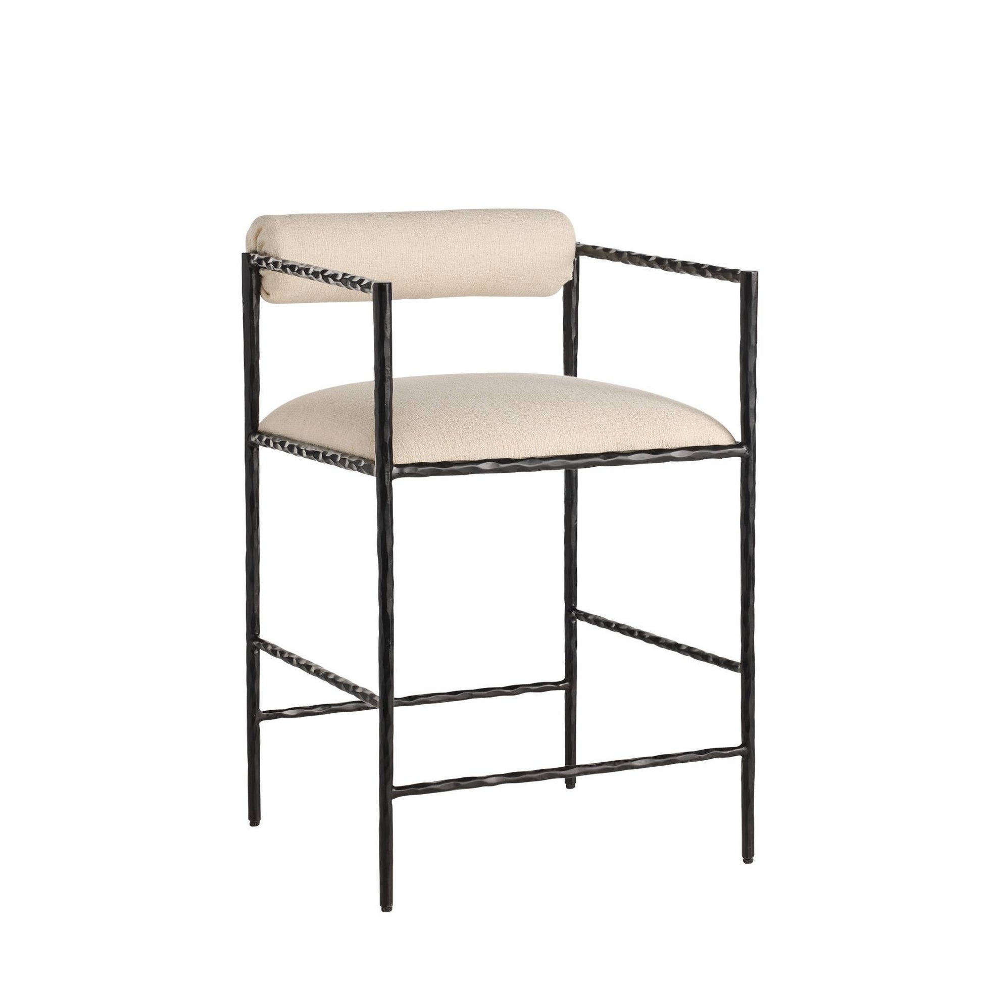 Arteriors Home Barbana Counter Stool Oxford White Oxford White