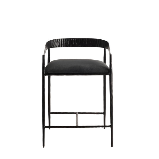 Arteriors Home Ansel Counter Stool Midnight Grey