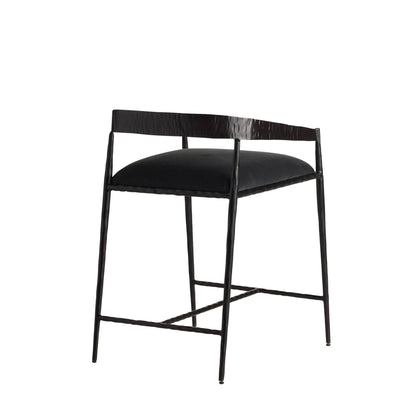Arteriors Home Ansel Counter Stool Midnight Grey