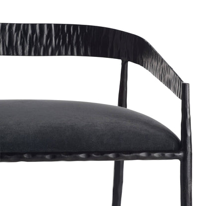 Arteriors Home Ansel Counter Stool Midnight Grey