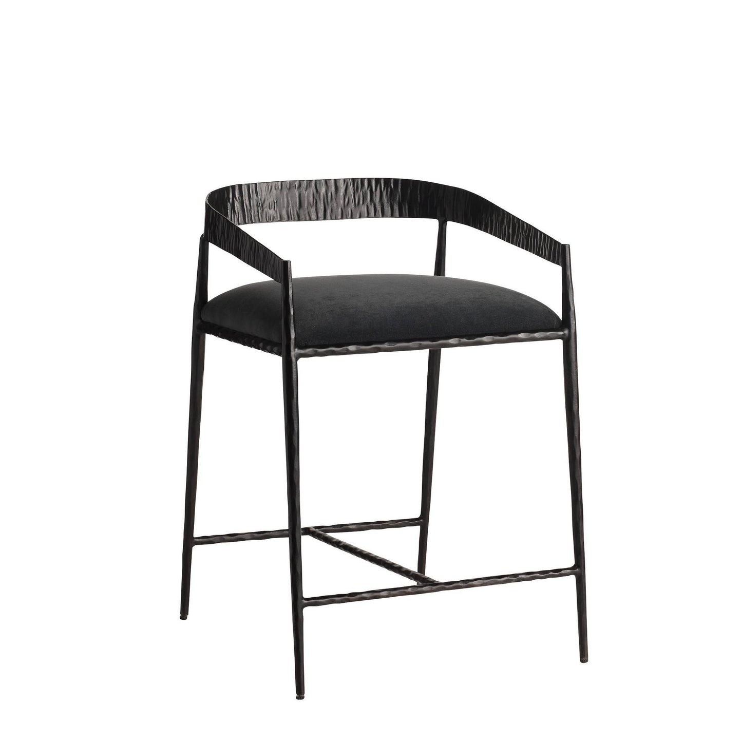 Arteriors Home Ansel Counter Stool Midnight Grey
