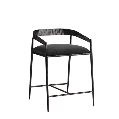 Arteriors Home Ansel Counter Stool Midnight Grey