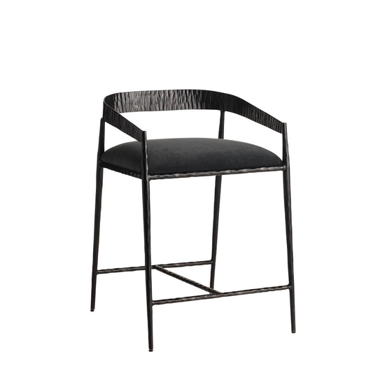 Arteriors Home Ansel Counter Stool Midnight Grey
