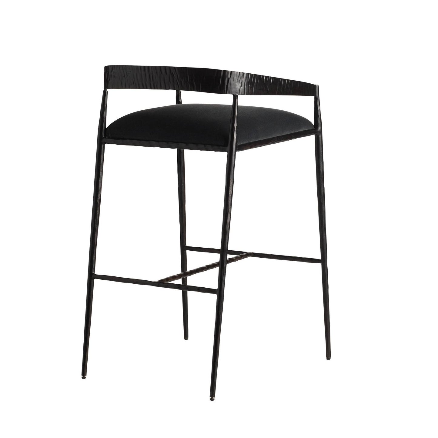 Arteriors Home Ansel Bar Stool Midnight Grey