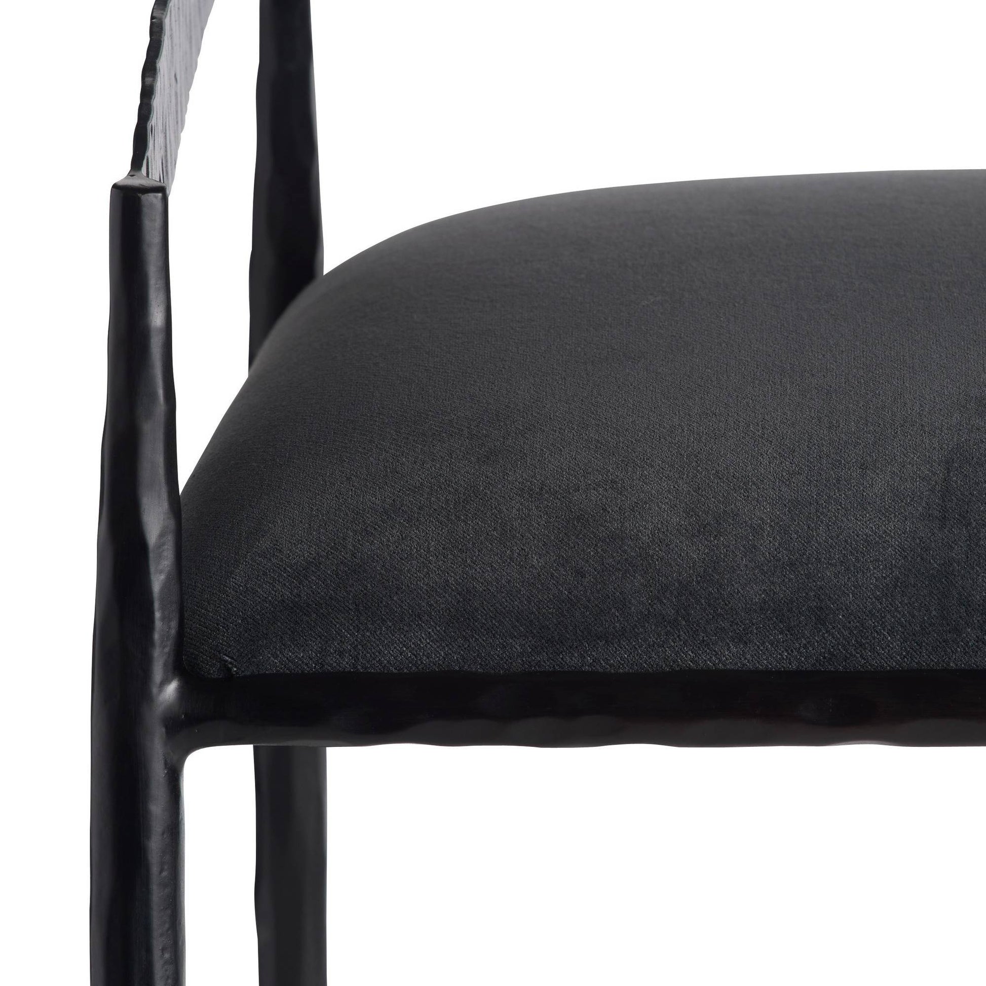 Arteriors Home Ansel Bar Stool Midnight Grey