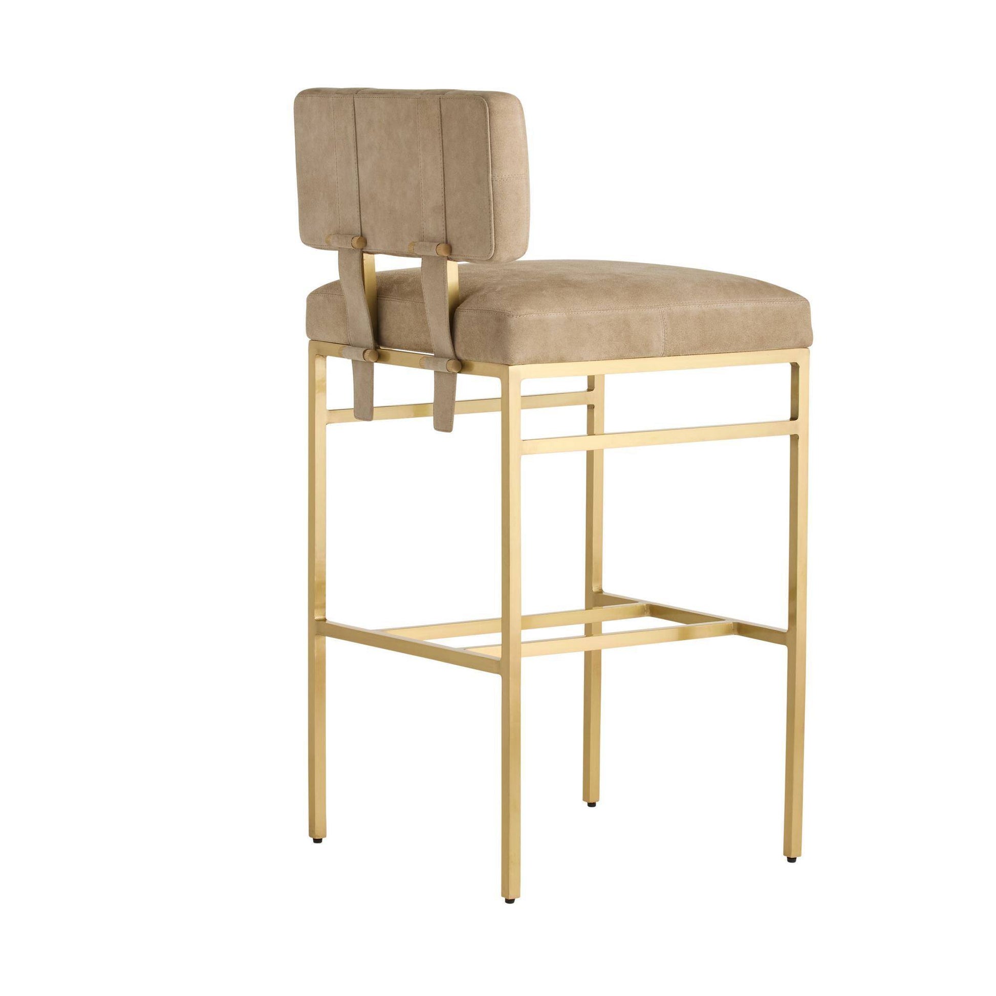 Arteriors Home Laney Bar Stool Taupe