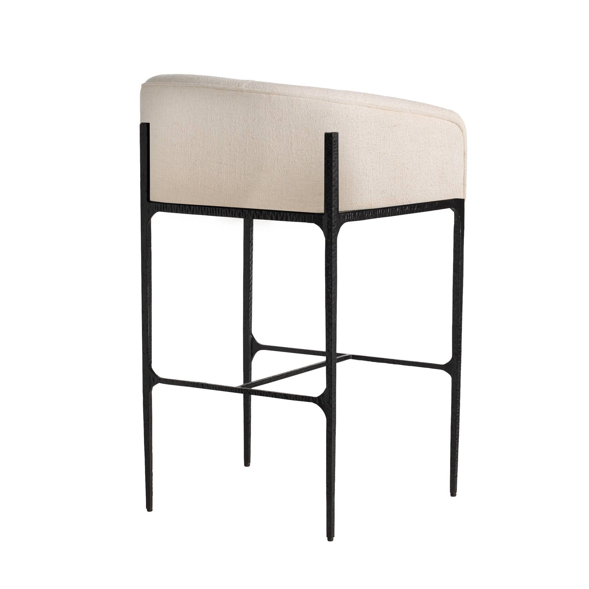 Arteriors Home Osbourne Bar Stool Oxford White