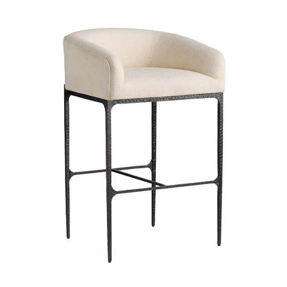 Arteriors Home Osbourne Bar Stool Oxford White