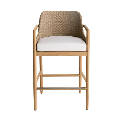 Arteriors Home Chilton Outdoor Bar Stool Pearl