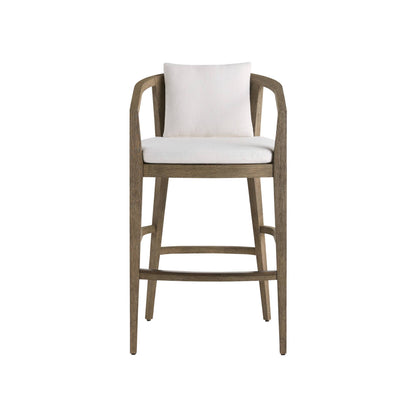 Arteriors Home Sobek Textured Back Outdoor Bar Stool