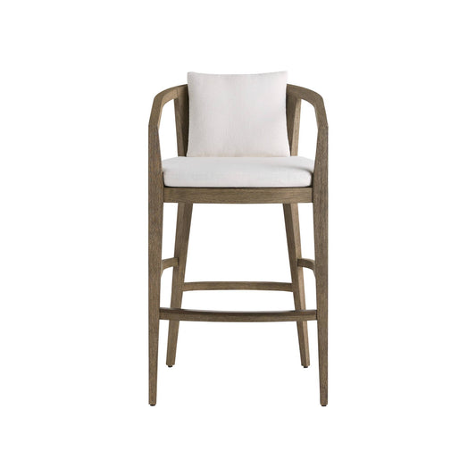 Arteriors Home Sobek Textured Back Outdoor Bar Stool