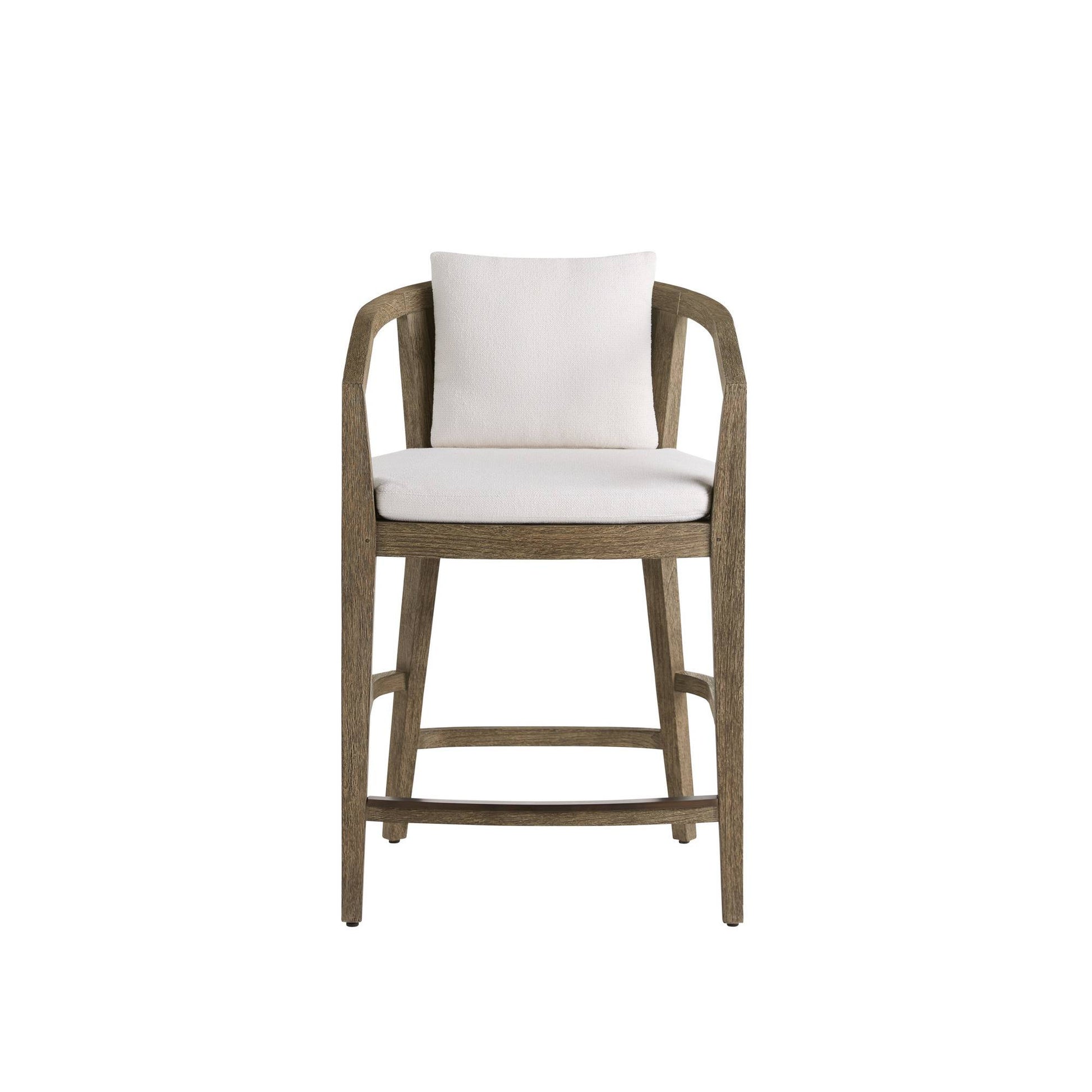 Arteriors Home Sobek Textured Back Outdoor Counter Stool
