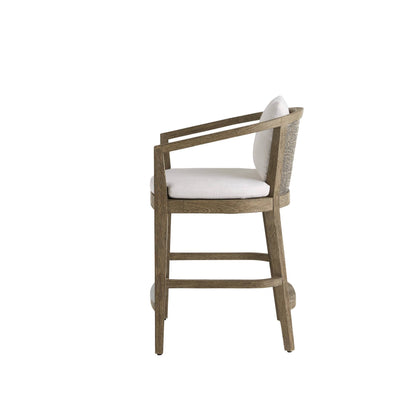 Arteriors Home Sobek Textured Back Outdoor Counter Stool