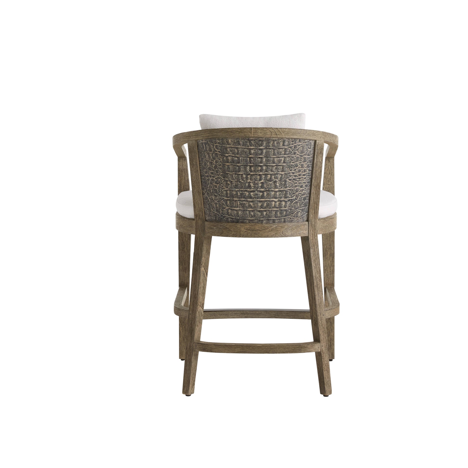 Arteriors Home Sobek Textured Back Outdoor Counter Stool