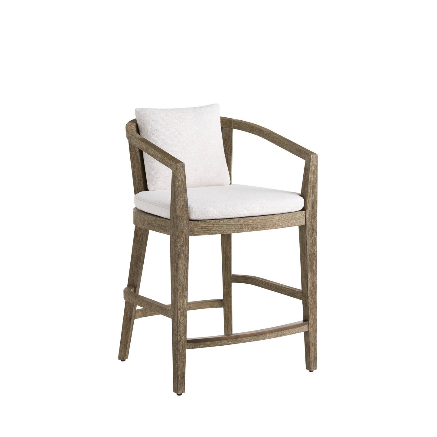 Arteriors Home Sobek Textured Back Outdoor Counter Stool