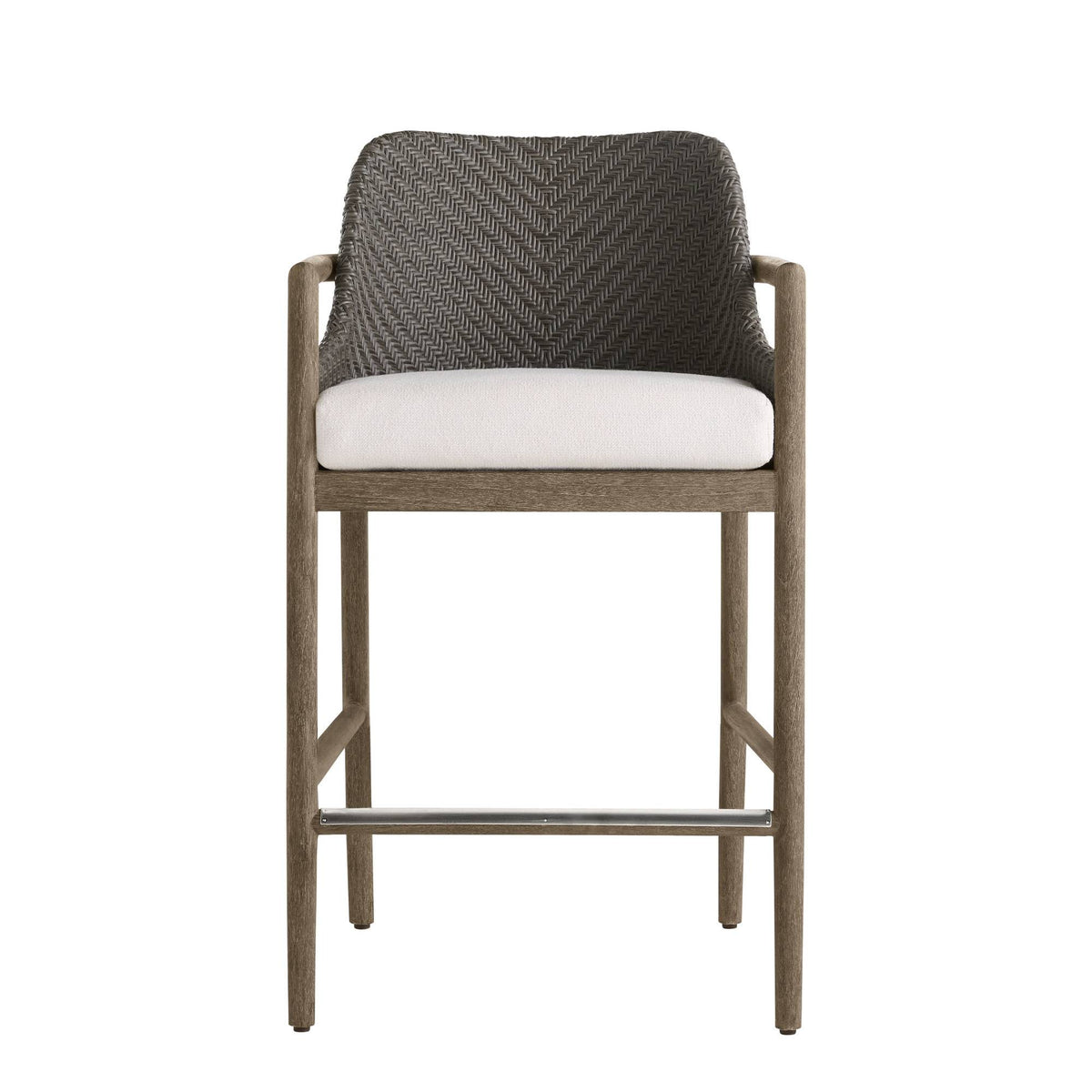 Chilton Outdoor Bar Stool Dark Gray Wash & Kona