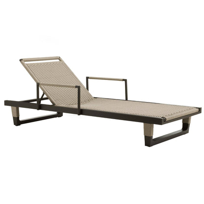 Arteriors Home Daytona Outdoor Chaise, Armed Buff