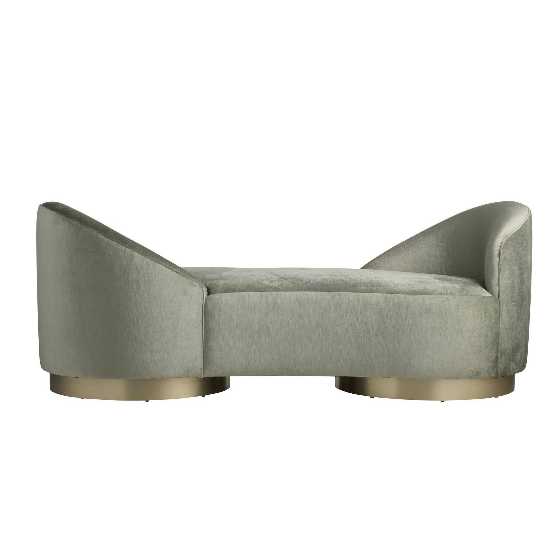 Arteriors Home Selene Chaise Sage Performance Velvet Sage
