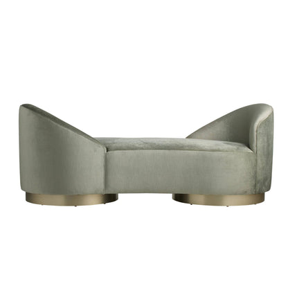 Arteriors Home Selene Chaise Sage Performance Velvet Sage