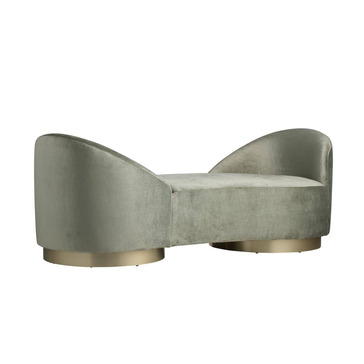 Arteriors Home Selene Chaise Sage Performance Velvet Sage
